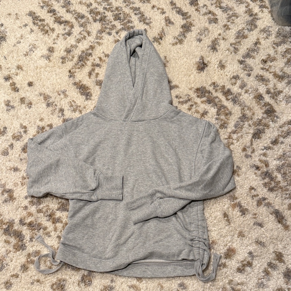 Aerie scrunch side hoodie grey XS